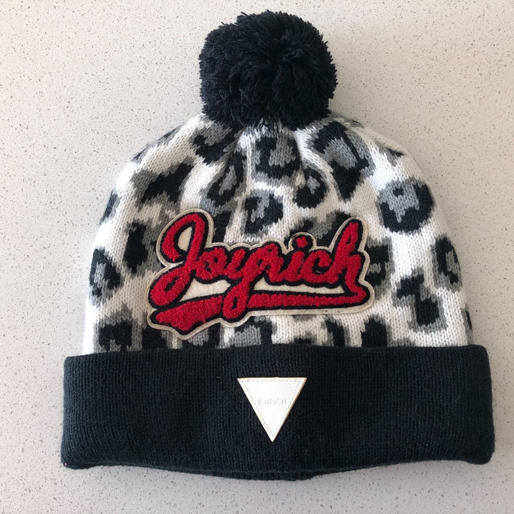 Joyrich Leopard Knit Beanie Hat